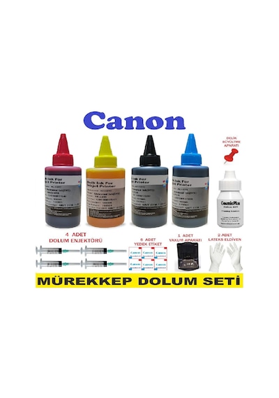 Canon Mg3550 Kartuş Dolum Seti Canon 540 Kartuş 541