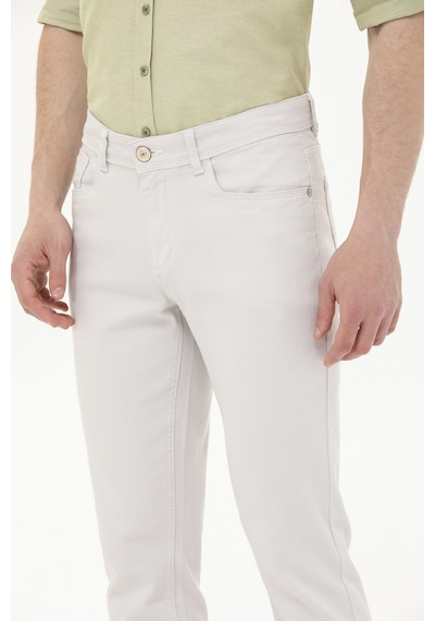 U.S. Polo Assn. U S Polo Assn Slim Fit Açık Gri Erkek Pantolon 1600040 001