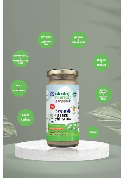 Ekoloji Market Organik Bebek Çiğ Tahin 3 x 230 G