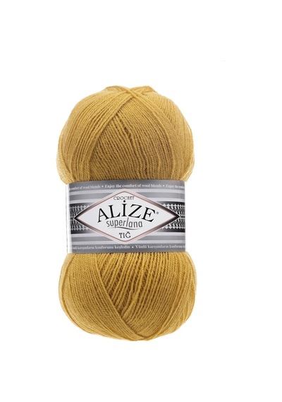 Alize Süperlana Tığ El Örgü İpi (5 Li Paket) - 02-Safran