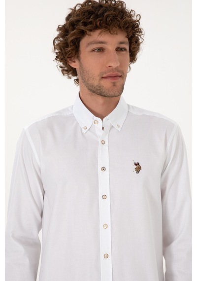 U.s. Polo Assn. Erkek Beyaz Gömlek Basic 50307676-vr013 Beyaz U.s. Polo Assn. Erkek Beyaz Gömlek Basic 50307676-vr013 Beyaz