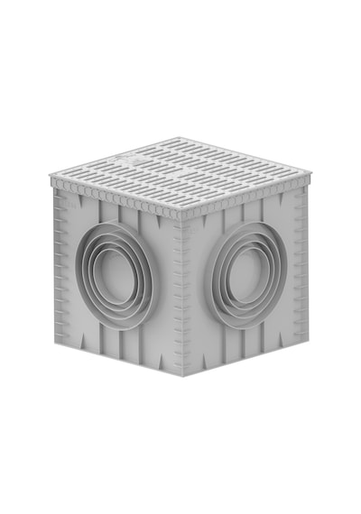 55X55 Rögar Kutusu + Izgaralı Kapak