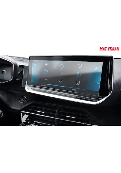 Peugeot 2008 2019-2020 Navigasyon Ve Multimedya Uyumlu Mat Ekran Koruyucu