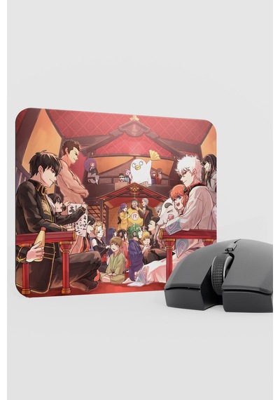 Gintama Anime V1 - 22x18 Gaming Kauçuk Kaymaz Taban Mouse Pad Fare Altlığı