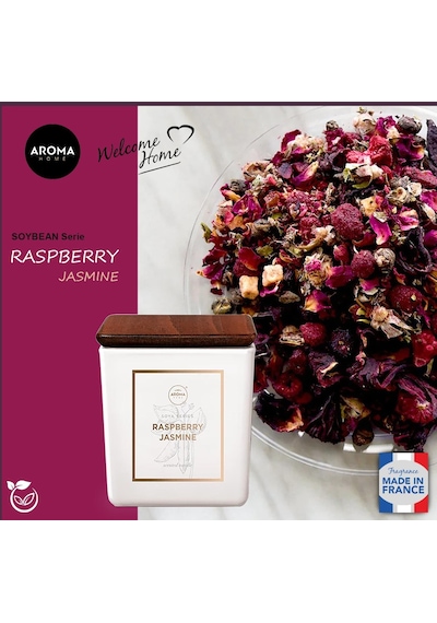 Aroma Home Soya Series Kokulu Mum Raspberry Jasmine 155 G