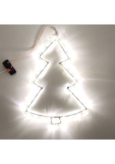 Led Işıklı Çam Ağacı Yılbaşı Süsü 220v Gün Işığı 34 Cm
