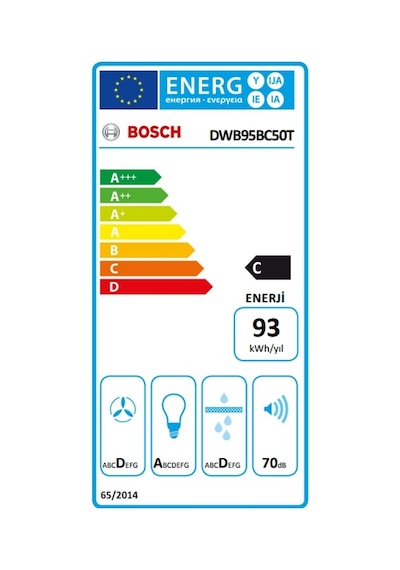 Bosch DWB95BC50T Duvar Tipi 90 CM Davlumbaz