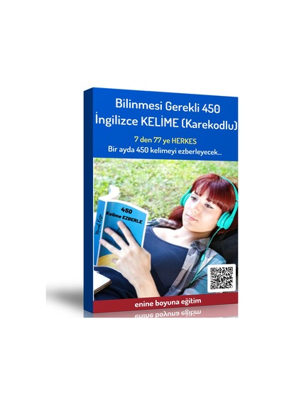 Bilinmesi Gerekli 450 İngilizce Kelime Karekodlu Spiralli Kitap