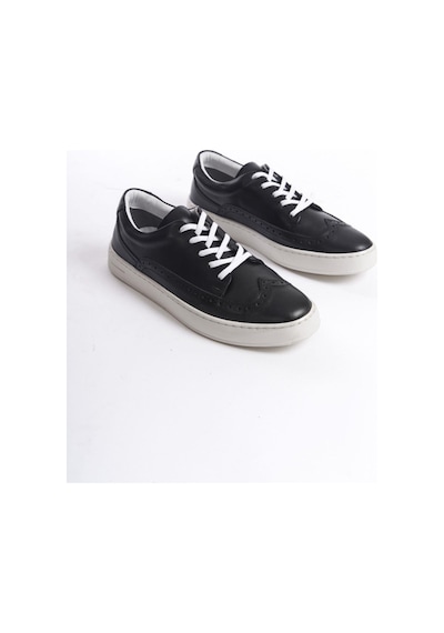 Mubiano Hakiki Deri Erkek Spor Ayakkabı & Sneaker Siyah-mbkry013-s Siyah