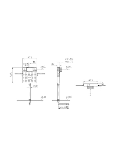 VitrA V8 Gömme Rezervuar Helataşları için 44626 L 768-1700-01 Kırmızı