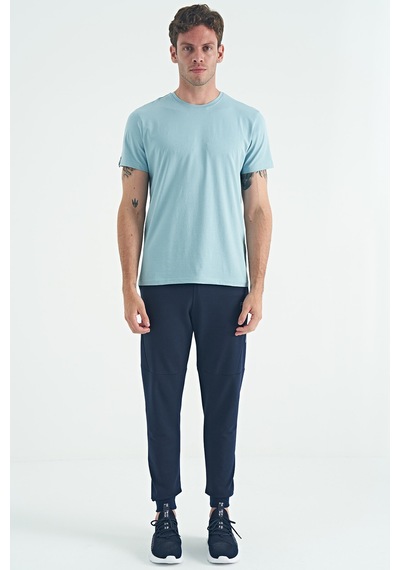Air Jones Tommy Life Calvin Açık Mavi Basic Erkek T-shirt - 88245 Açik Mavi