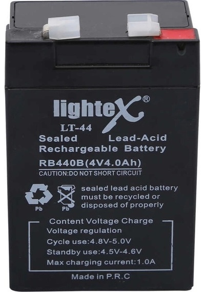 Lightex Lt-44 4v 4.0ah Işıldak Fener Aküsü