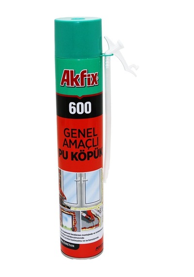Akfix 600 Genel Amaçlı Pu Montaj Köpüğü 600g- 12'li Paket