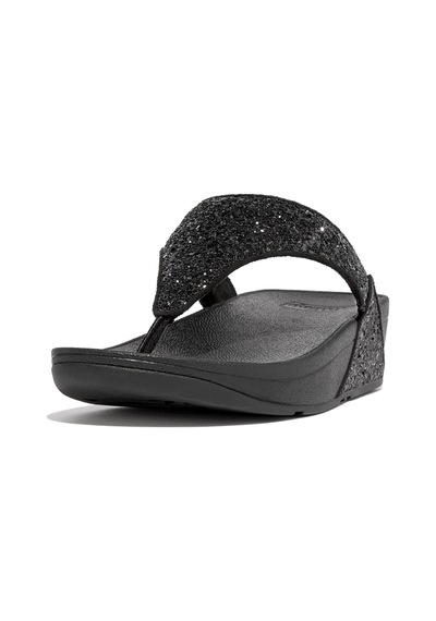 Roncato 339 Black Glitter Terlik Kadın Diğer X03-339 /323 Fitflop Lulu Glitter Toe-post Siyah