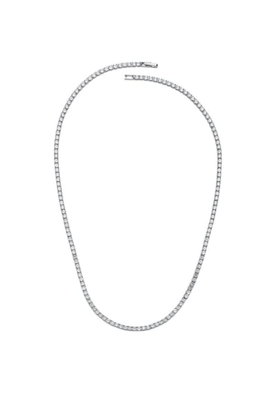 Merano Design 2mm Rhodium Su Yolu Kolye Çok Renkli
