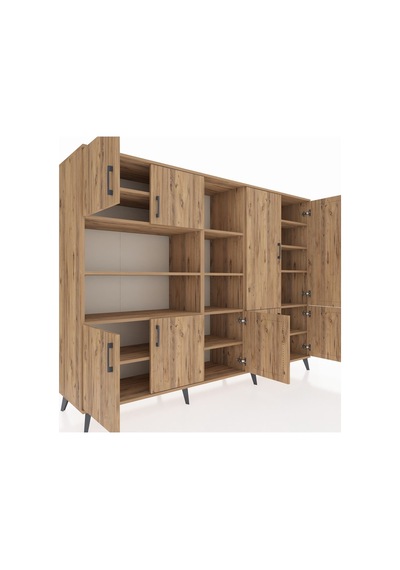 Hyperion Dolap 14 Raflı 9 Kapaklı 220x44x163 Çam-çam Atlas Çam - Atlas Çam Hyperion Dolap 14 Raflı 9 Kapaklı 220x44x163 Çam-çam Atlas Çam - Atlas Çam