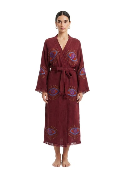 Brandsmiths Burgundy Visionguard Kimono Sarı