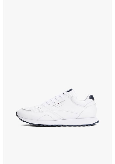 Tommy Hilfiger Erkek Dokulu Panelli Runner Sneaker - Beyaz 13141884
