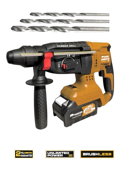 Schmıtzer 4lüset-t Pro 21v 40 Parça Şarjlı Akülü 3 Modlu Hilti Matkap Somun Sıkma Sökme Taşlama