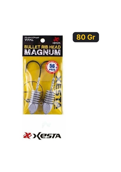 Xesta Bullet Ribhead Magnum Jighead 8/0 İğne 80 Gr