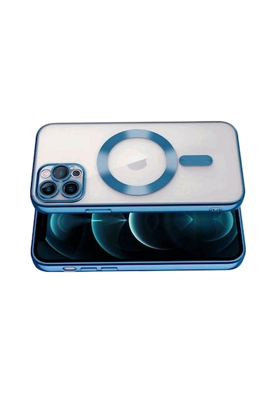 Apple Uyumlu   iPhone 13 Pro Kılıf Kross Magneticsafe Kapak - Sierra Blue