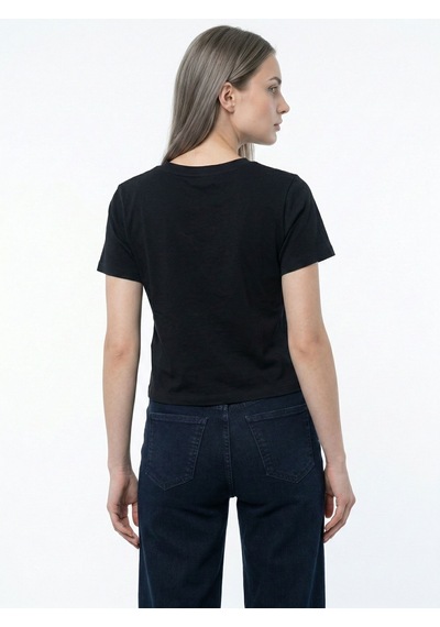 LOFT Regular Fit Kadın Tshirt K.kol Lf2043568 Q1.v1 Siyah
