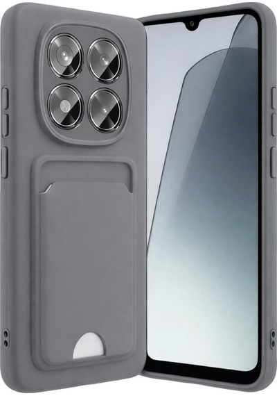 Xiaomi Redmi Note 15 4g Uyumlu Kelvin Kartvizitli Silikon - Gri