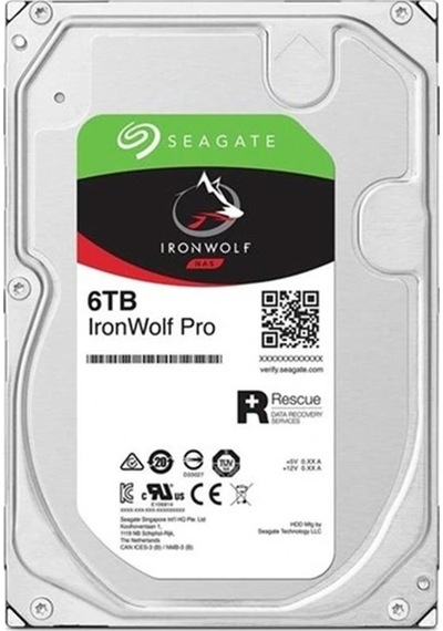 6 Tb Seagate 3.5 Ironwolf Pro Sata3 7200rpm 256mb St6000nt001 5 Yıl Resmı Dıst Garantılı