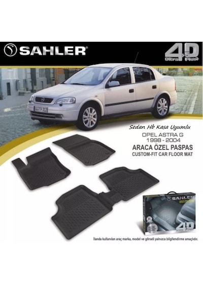 Sahler Opel Astra G 2000 Model Havuzlu Paspas 4.5D Tam Uyumlu