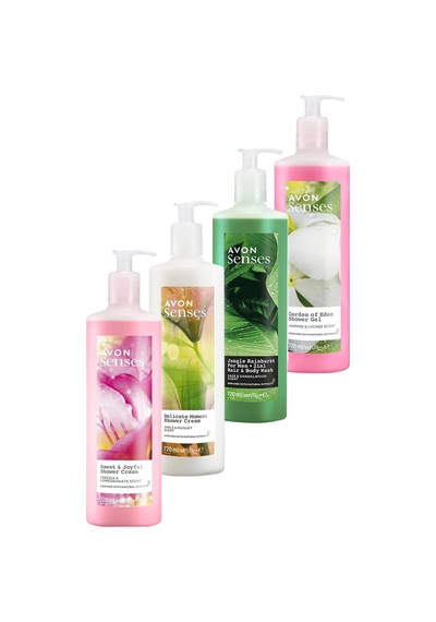 Avon Senses Dörtlü Duş Jeli Paketi 2880 Ml.