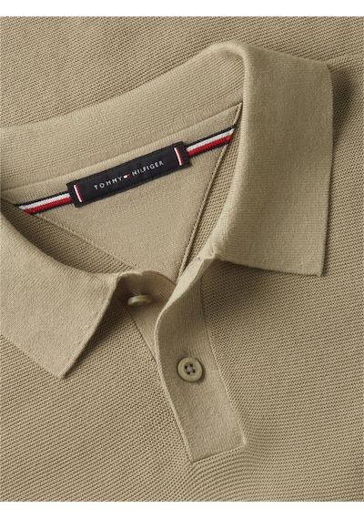 Tommy Hilfiger Cool Touch Structure Ss Polo Erkek Yeşil Sweatshirt - Mw0mw42795