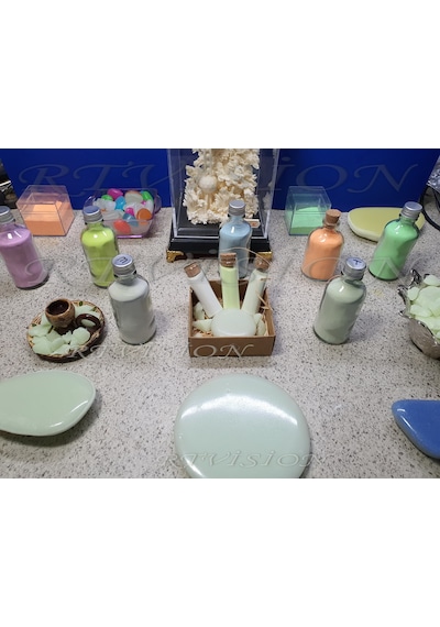 500 Gr Fosfor Tozu Karanlıkta Parlayan Fosfor Luminous Yeşil