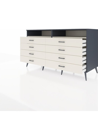 Kronos Konsol 2 Raflı 8 Çekmeceli 176x59x99 Antrasit-aytaşı Antrasit-aytaşı Kronos Konsol 2 Raflı 8 Çekmeceli 176x59x99 Antrasit-aytaşı Antrasit-aytaşı