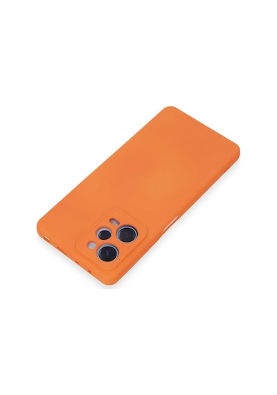 Newface Xiaomi Redmi Note 12 Pro 5g Kılıf Nano İçi Kadife Silikon Semeglbl - 91 - Turuncu