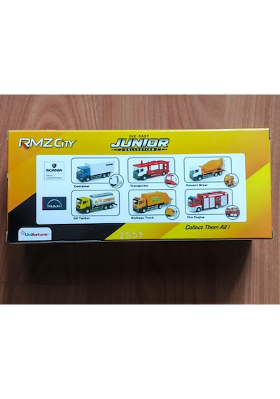 Rmz City Scania Model Araç Kamyon Dikkat Uzunluk 15cm Beyaz - Mavi