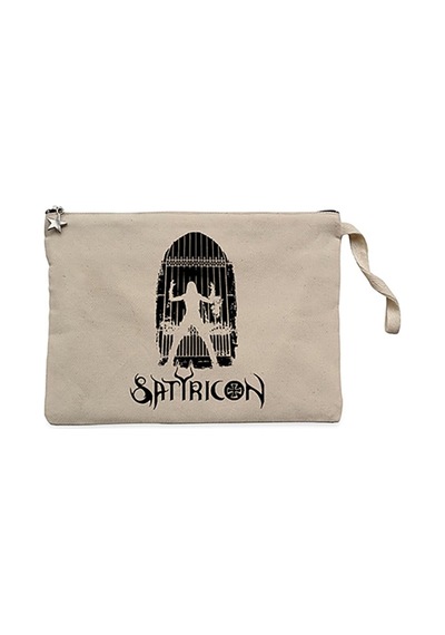 Satyricon Possessed Krem Clutch Astarlı Cüzdan / El Çantası Krem
