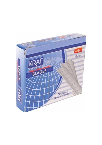 Kraf Geniş Maket Bıçağı Yedeği 100 Adet Falçata Ucu