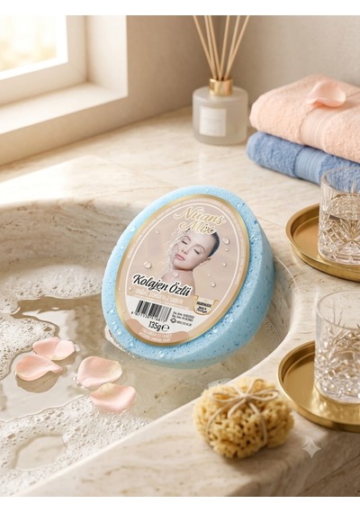 Doğal Handmade Süngerli Sabun, 135 Gr Kollejen