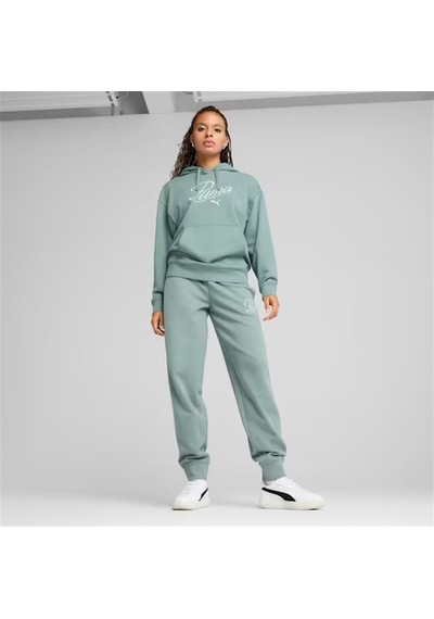 Puma Scrıpt Comfort Hoodie Kadın Yeşil Spor Sweatshirt - 684983 30 Yeşil
