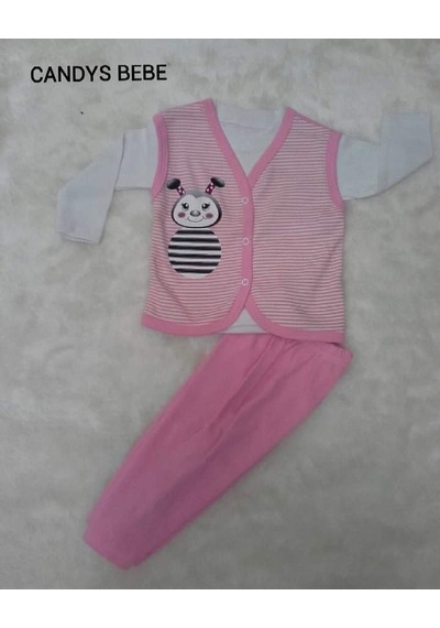 Candys Bebe KIZ BEBEK İKİ RENK TAKIM Çok Renkli