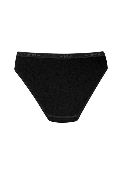 6 Adet Yıldız Bayan Bambu Bikini Külot Siyah 3956 Siyah