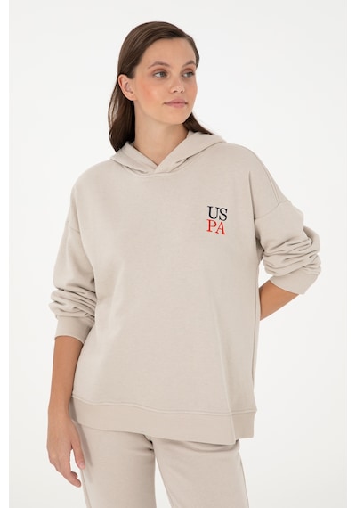 U.S. Polo Assn. Kadın Taş Kapüşonlu Sweatshirt 50291265-VR049