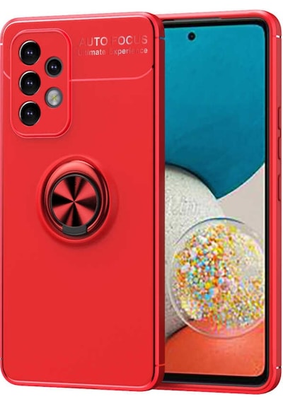 Galaxy A33 5G Kılıf Zore Ravel Yüzüklü Silikon Kılıf
