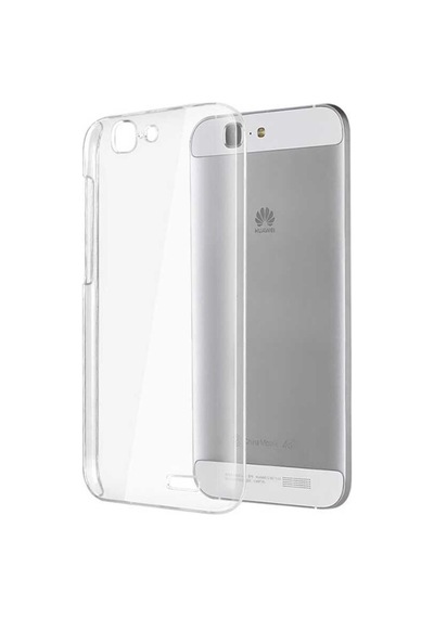Huawei Ascend G7 Kılıf Zore Şeffaf Ince Ve Esnek Süper Silikon Renksiz