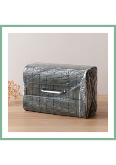 Bşkvirgo Bambu Kirli Çamaşır Sepeti 35x50 Cm - Yuvarlak Kapaklı Gri Bsk2026 Diğer