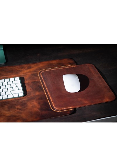 Hakiki Deri Masa Mat Deri Oyuncu Mouse Pad Yazı Masası Altlığı Sümen 35x70 Cm