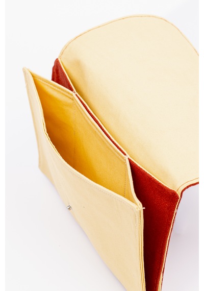 Fabric Craft Bag Kadın Kumaş Cüzdan Nakışlı Bordo