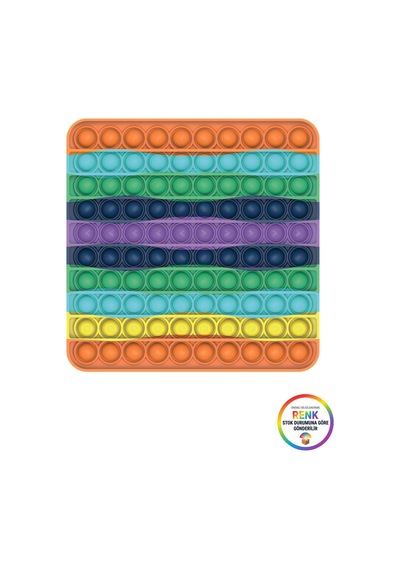 Pop It Duyusal Zeka Oyuncağı Çarpım Tablosu Kabarcık Patlatma Stres Rahatlatıcı Kare 20x20 Cm