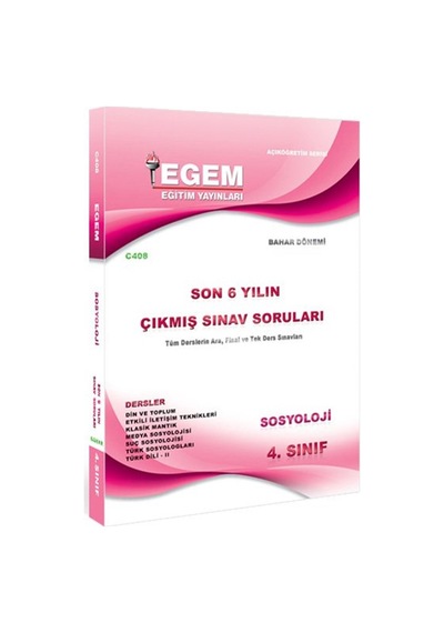 Aöf 4. Sınıf Sosyoloji Bahar Konu Ve Çıkmış Sorular Seti