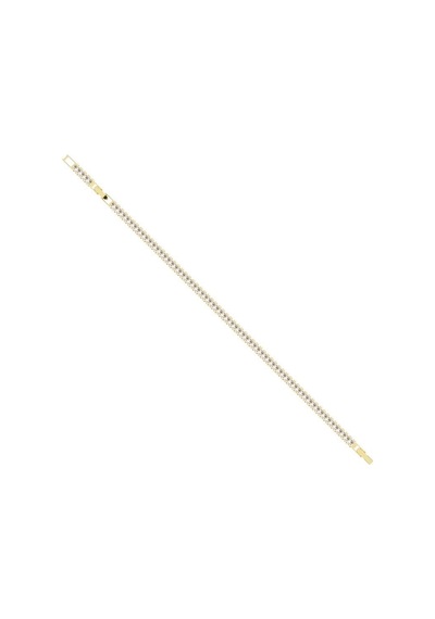 Merano Design 4mm Gold Baget Bileklik Çok Renkli